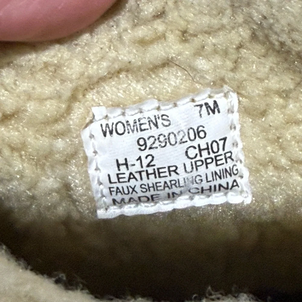 Sperry Saltwater‎ Leather Duck Boot Faux Fur Cuff Size 7 A38